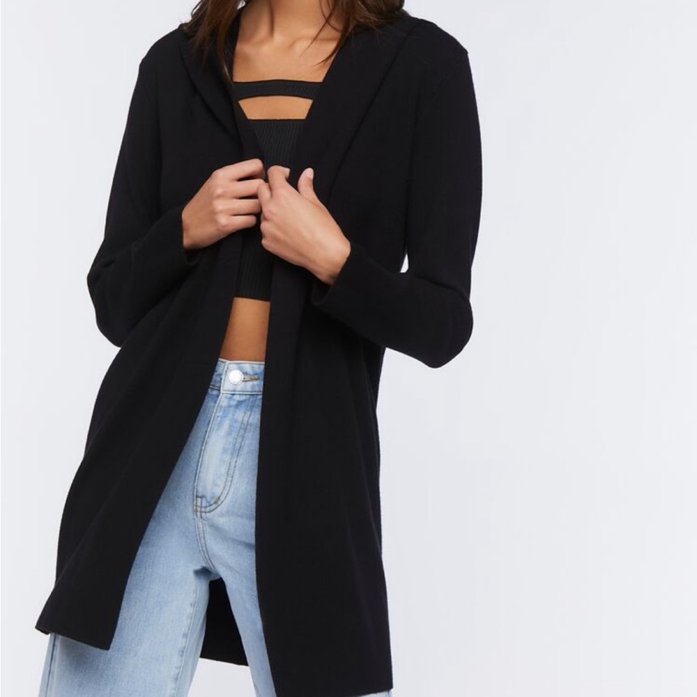 NWT Forever 21 Hooded Cardigan Sweater